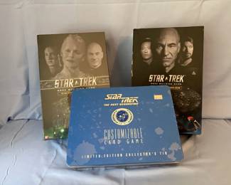 Star Trek Card Games Decipher Customizable and Bandai Deck Building