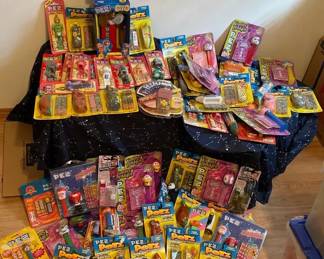 Pez Dispenser Collection  Body Parts, Petz, Keychains, And Pez Bubbles