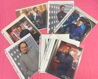 Star Trek Enterprise Cert Signed Anthony Montgomery, John Billingsley, Dominic Keatin