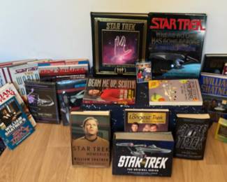 History Of Star Trek  Big Lot Treky Books  William Shatner, Beam Me Up Scotty