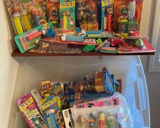 Bugs Bunny, Tasmania Devil, Martian, And More Big Pez Candy Dispenser Collection 