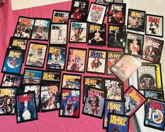 Heavy Metal Collection Of Cards And Posters