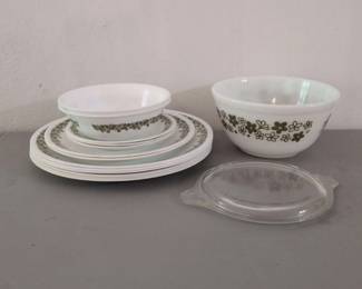 Corelle And Pyrex Spring Blossom Dishes