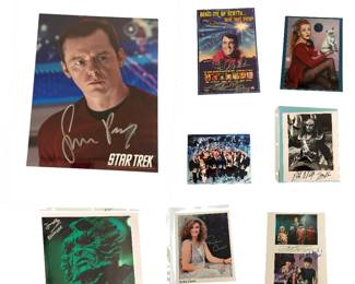 Star Trek Assorted Autographed Publicity Photos