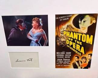 Mix of Movie Memorabilia and Autographs  Jurassic Park, Men in Black, Jessica Tandy, Bing Crosby