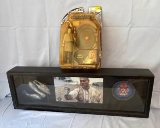 Stargate SG1 Christopher Judge Signed Shadow Box plus Series 3 Ori Prior Action Figure