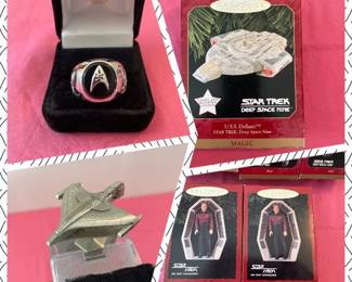 Star Trek Sterling SilverDiamond Ring, Hallmark Ornaments