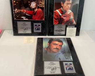 25th Anniversary Star Trek Signed And Numbered Plaques