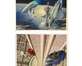 Two Lithographs Artists Prints By Jim Burns