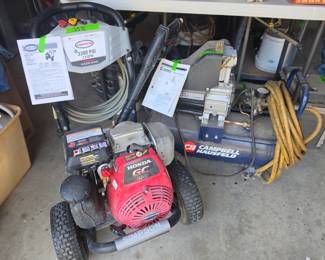 Power washer and air compressor