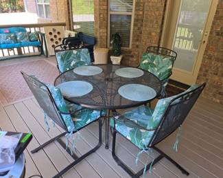 Patio table with 4 chairs