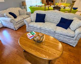Sofa and matching love seat