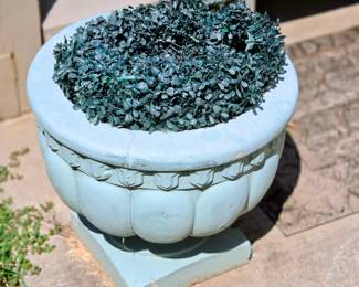 Pair of concrete planters