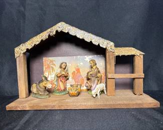 vintage Italian Christmas nativity scene