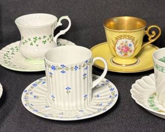 Collection Of Vintage Tea Cups And Saucers
