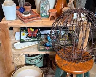 Mystery Garden Decor And Potting Shelf