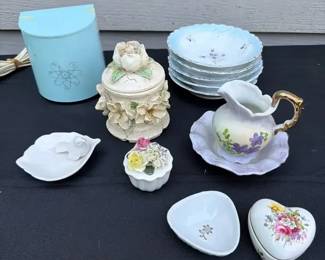 Vintage Sonic Jewelry Cleaner, Vintage Porcelain Plates, Pill Boxes And More