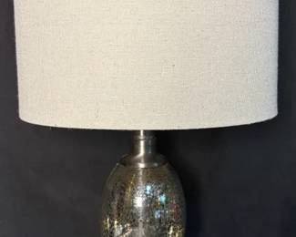 contemporary curved mercury glass table lamp