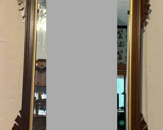 Chippendalestyle mahogany wall mirror