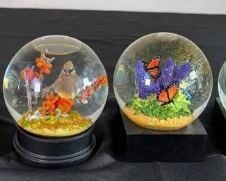 CoolSnowGlobes Cairn Monarch Butterflies Chickadee Angel