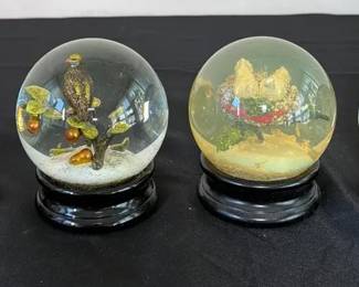 Gumps San Francisco Snow Globes Partridge A Pear Tree 2 Turtle Doves 3 French Hens
