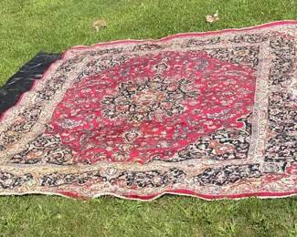 Large Wool Persian Style Rug With Large Center Medallion
