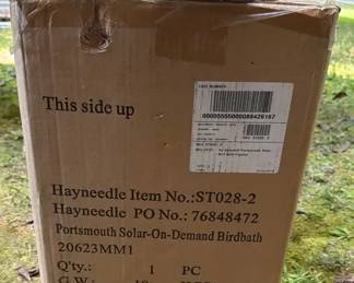 Hayneedle Portsmouth Solar On Demand Birdbath And More