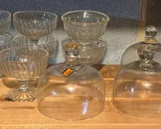 Set Of Ten Vintage Glass Compotes And More