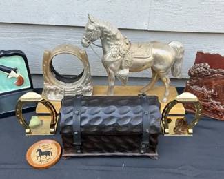 vintage equestrian and Westernthemed decor