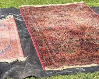 Pair Of Woven Area Rugs Karastan Wool