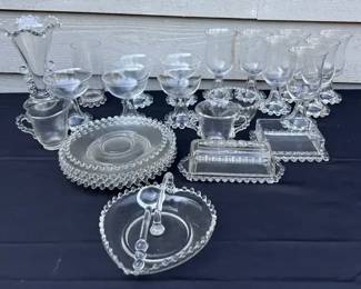 vintage Imperial Glass Candlewick clear glassware