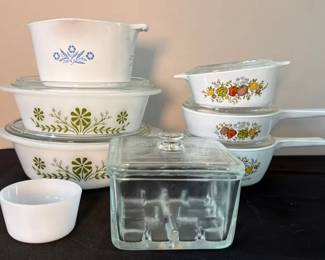 Vintage Glasbake, Corning ware, Glass Cheese Preserver