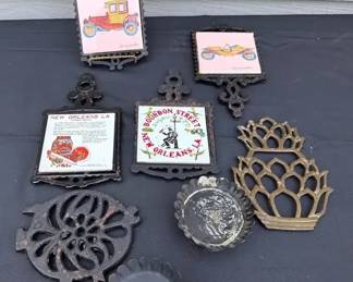 Vintage Iron Trivets And More