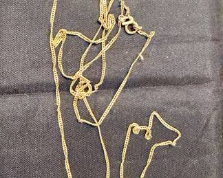 Long 14k necklace 