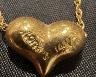 24k Heart necklace 