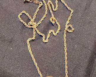 14k Heart necklace- 5.35 g