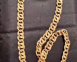 14k Heavy Gold chain necklace - 19g