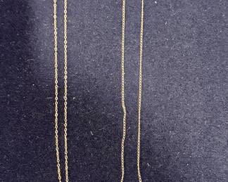 14k Gold necklaces 
