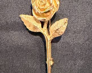 14 K Rose brooch - 5 grams