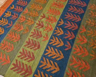 Wonderful colors in this handloom rug.