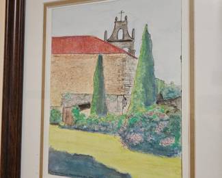 Several smaller pieces nicely framed.