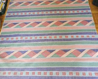 Nice just cleaned handmade rug.