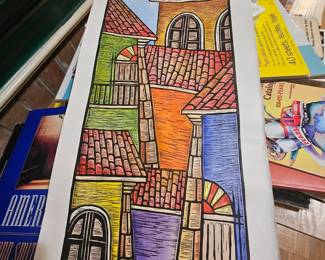 Great piece...just needs a frame!