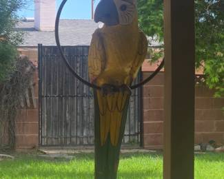 Outdoor Parrot Decor