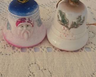 Antique Milk Glass Light Bulb Ornaments