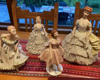 Starched Lace dolls - handmade