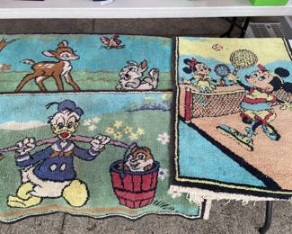 Vintage Disney rugs
