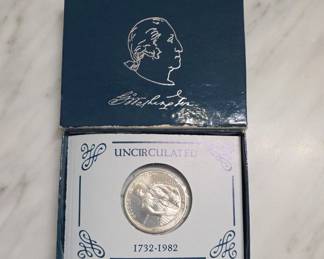 1982-D Washington Half Dollar UNC, Silver