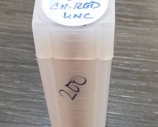 1962-D Lincoln Memorial Cent Roll, UNC