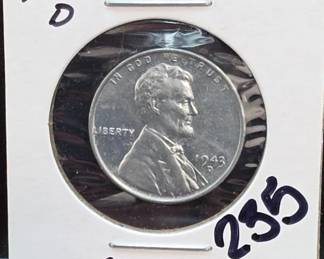 1943-D Lincoln Wheat Cent, MS63/64